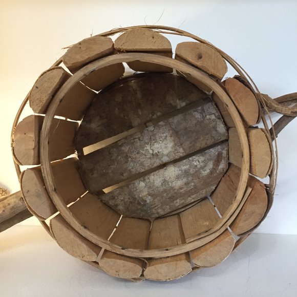 Planter Wood Natural Watering Can Shape - Picture 7 of 12